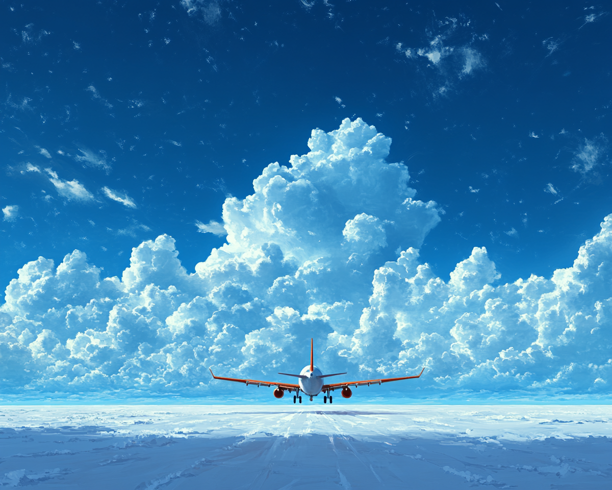 Flugzeug-und-Wolken Flugzeug und Wolken